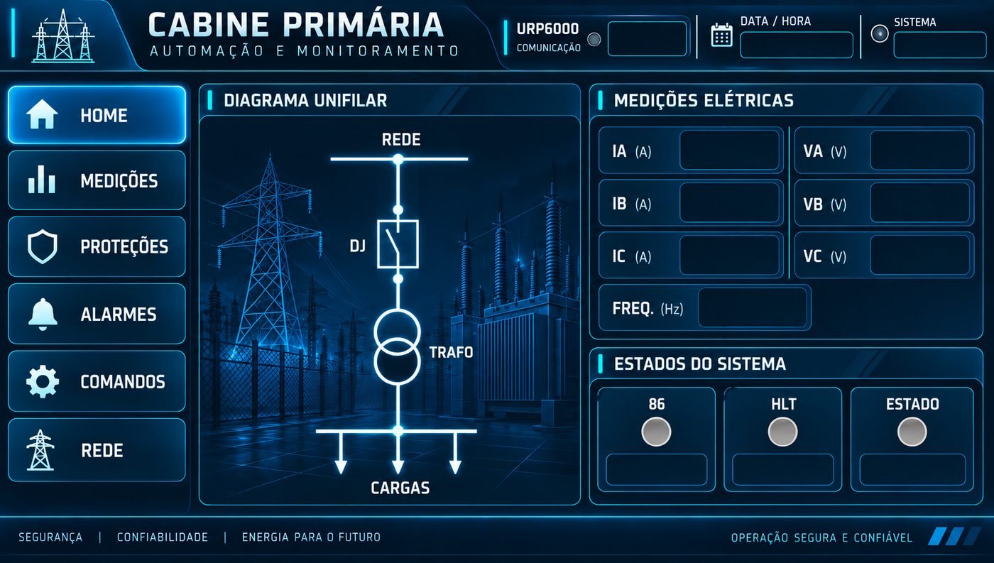 Cabine primária monitorada